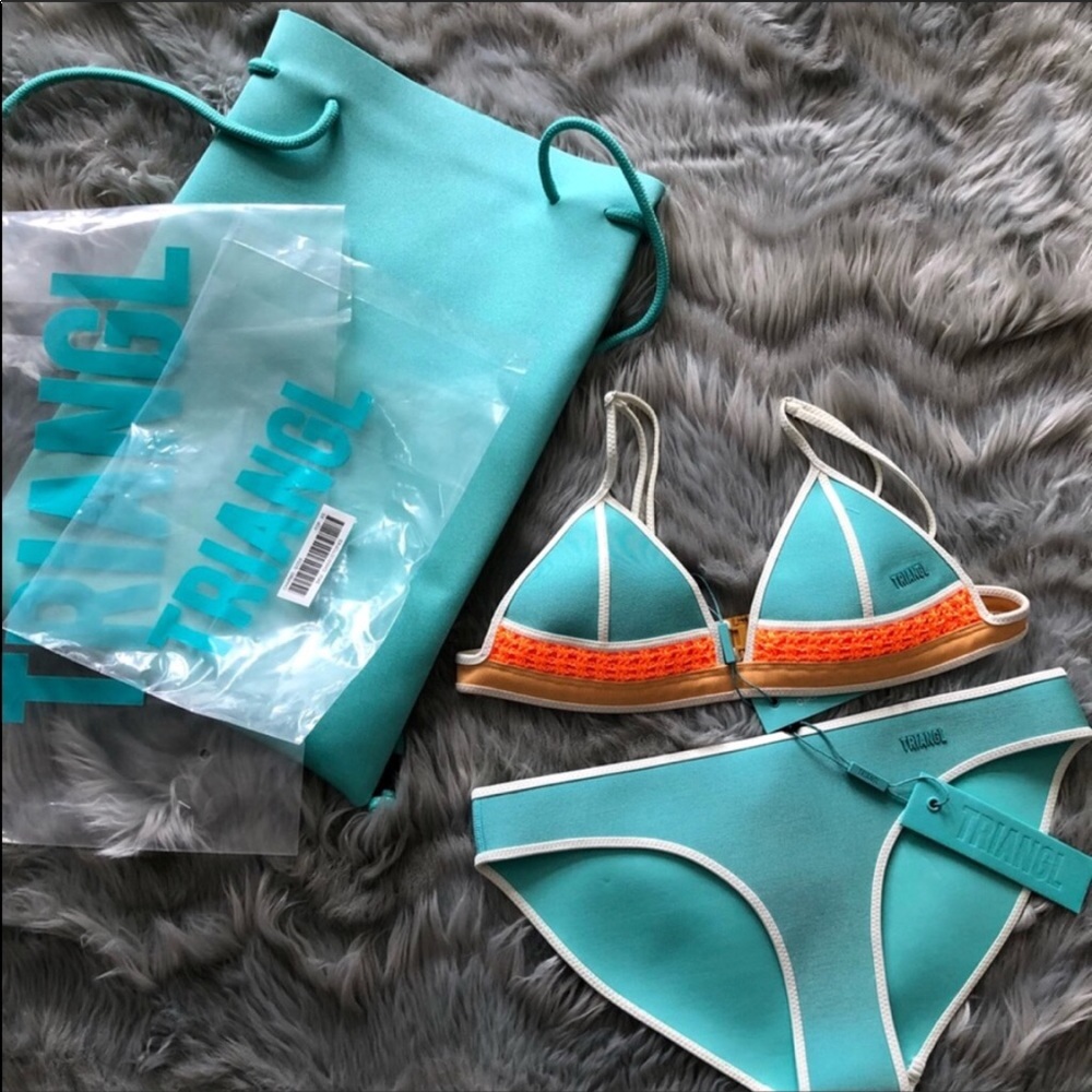 Triangle Bikini light blue
